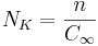 N_K=\frac{n}{C_\infty}