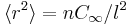 \langle r^2 \rangle=n C_\infty/l^2